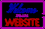 A neon sign that reads 'Welcome to my Website.'